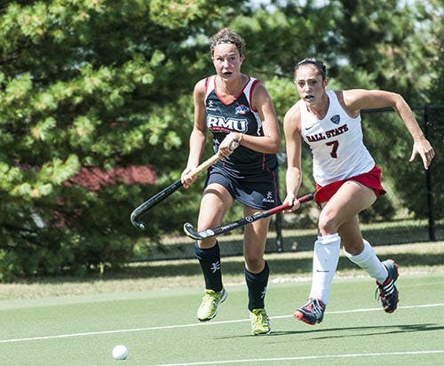 Freshman forward Lexi Kavanaugh chases after a loose ball. DN PHOTO JONATHAN MIKSANEK