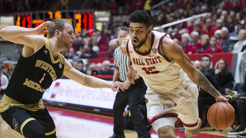 The Ball State men's basketball team took on Western Michigan on Jan. 28 at John E. Worthen Arena. It was the first game of doubleheader to celebrate the 25th anniversary of the venue. 