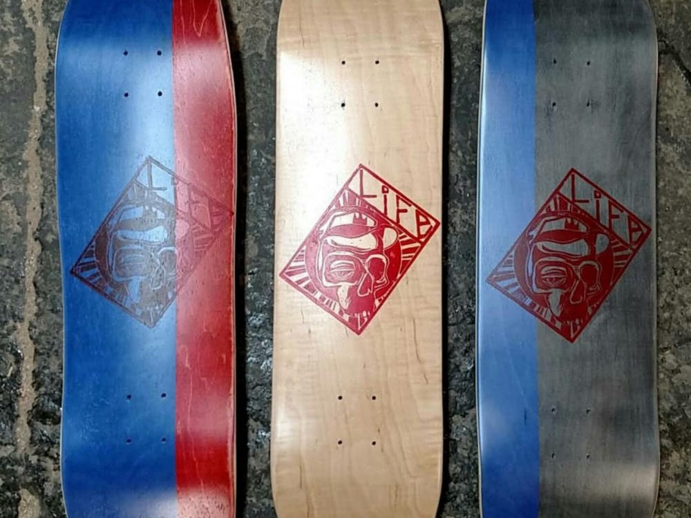Samuel Koch has a local business called Life Skateboards. It emphasizes craft-made skateboard decks and accessories, pressed and designed by Samuel himself. Samuel Koch Facebook, Photo Courtesy&nbsp;