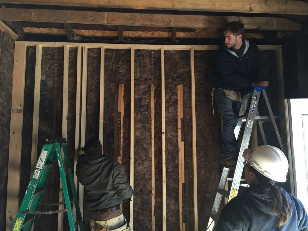 Architecture students reconstruct former meth house