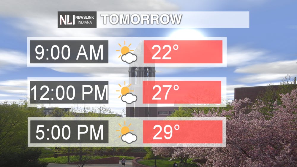 Photo courtesy of the NewsLink Indiana weather team.