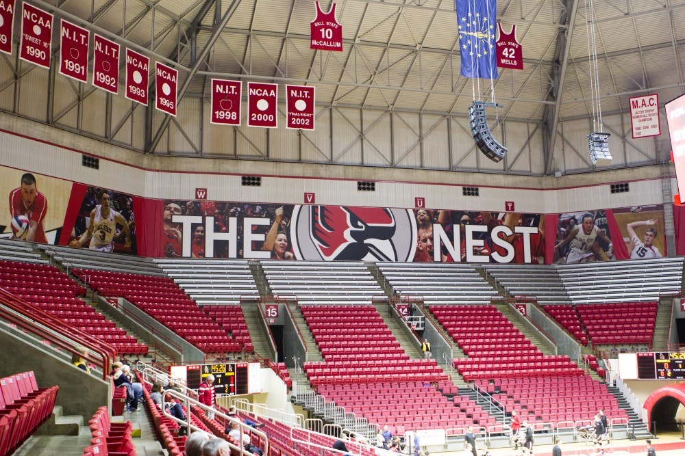 Worthen Arena will celebrate its 25th anniversary Saturday. In its first year, Ball State hosted the NCAA Men’s Volleyball National Championship. Emma Rogers // DN&nbsp;