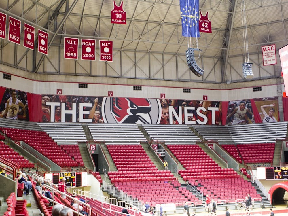 Worthen Arena will celebrate its 25th anniversary Saturday. In its first year, Ball State hosted the NCAA Men’s Volleyball National Championship. Emma Rogers // DN&nbsp;
