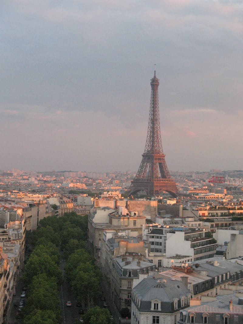 Marie-Line Brunet watches the sunset in Paris out the window of her parents' house during one of her trips home. Brunet said she tries to go back to France at least twice a year to see her family, but technology helps her stay in touch easier. Marie-Line Brunet, photo provided.&nbsp;