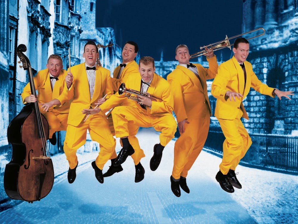 The Jive Aces, a six-member band known as the U.K.’s top jive and swing band, will perform at John. J. Pruis Hall on April 6 at 7:30 p.m. The Jive Aces made it to the semi-finals of “Britain’s Got Talent,” have performed at the 2012 Olympics and Paralympics and won the “City of Derry International Music Award" in 2006. Jive Aces // Photo Provided