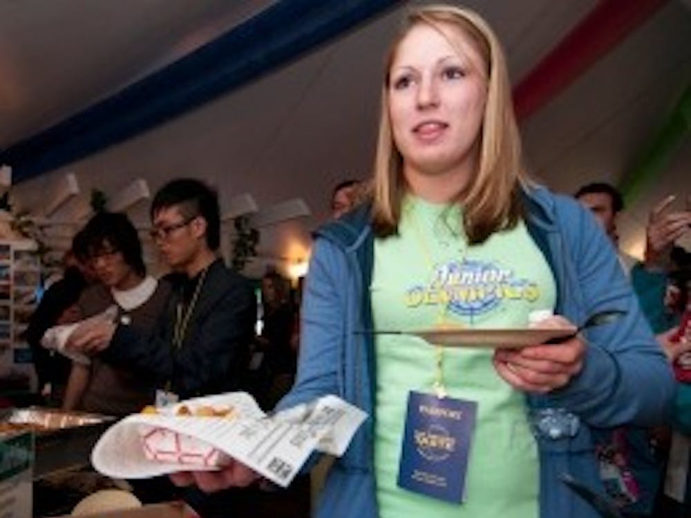 Freshman Savannah Hecht is having her British fish and chips at the Amazing Taste on 14th October 2010. The event showcases food from about 25 countries and other cultural items.

DN FILE PHOTO Thomas Yau