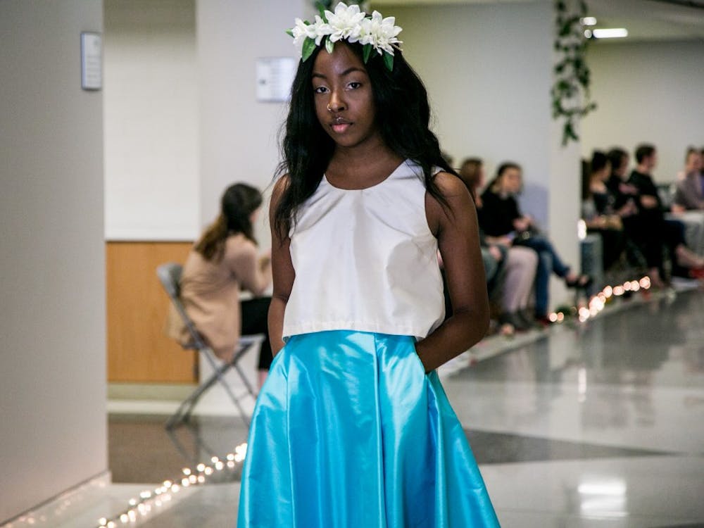 Fashion Design Society held their 2018 fashion show, Fashion Faerie Tale, April 7 in Applied Technology. All of the garments featured were handmade by Ball State Apparel and Design and Fashion and Merchandising students. 