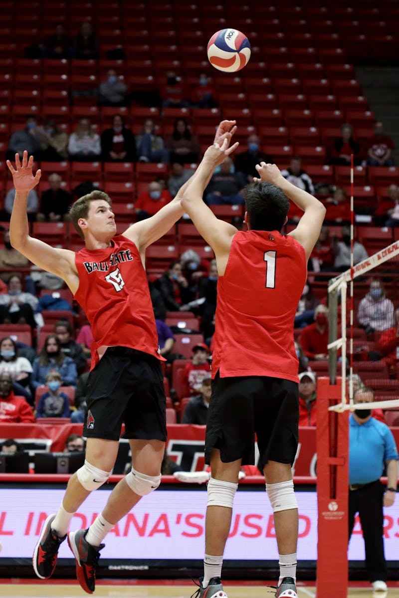 Ball State Men's Volleyball Beat Quincy University 3-0