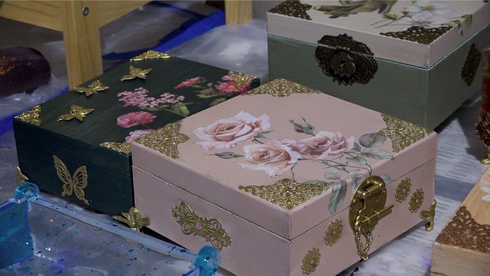 Keepsake boxes made by Belle Creations