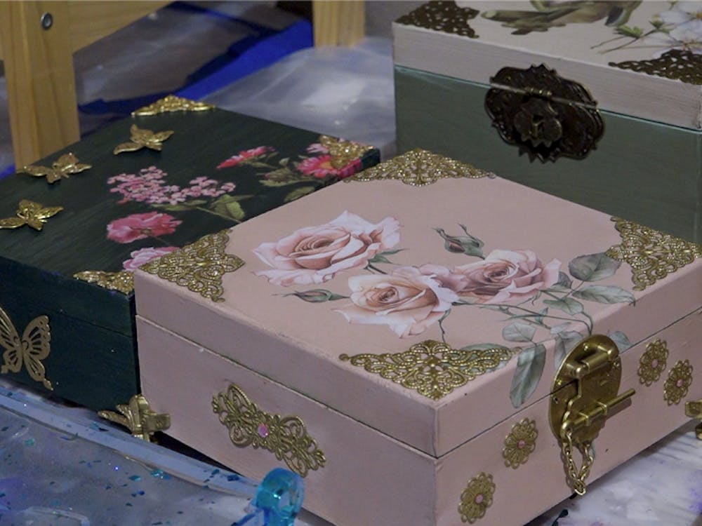 Keepsake boxes made by Belle Creations