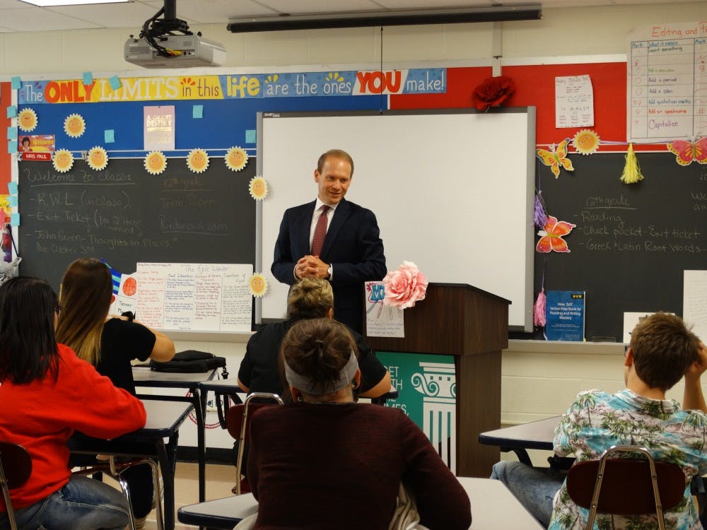 <p>President and CEO of Project Lead The Way, Vince Bertram runs a non-profit organization that provides students from K-12 activity-based curriculum in STEM subjects. The organization also helps connect students to colleges and universities. <strong>Vince Bertram, Photo Provided</strong></p>
