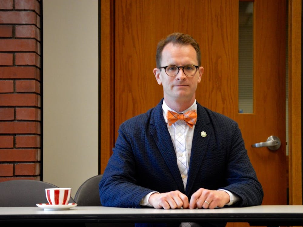 Ball State alumnus Matthew Shaw was selected as&nbsp;dean of University Libraries after first working at Bracken Library as an undergraduate in 1990.&nbsp;DN PHOTO REBECCA KIZER