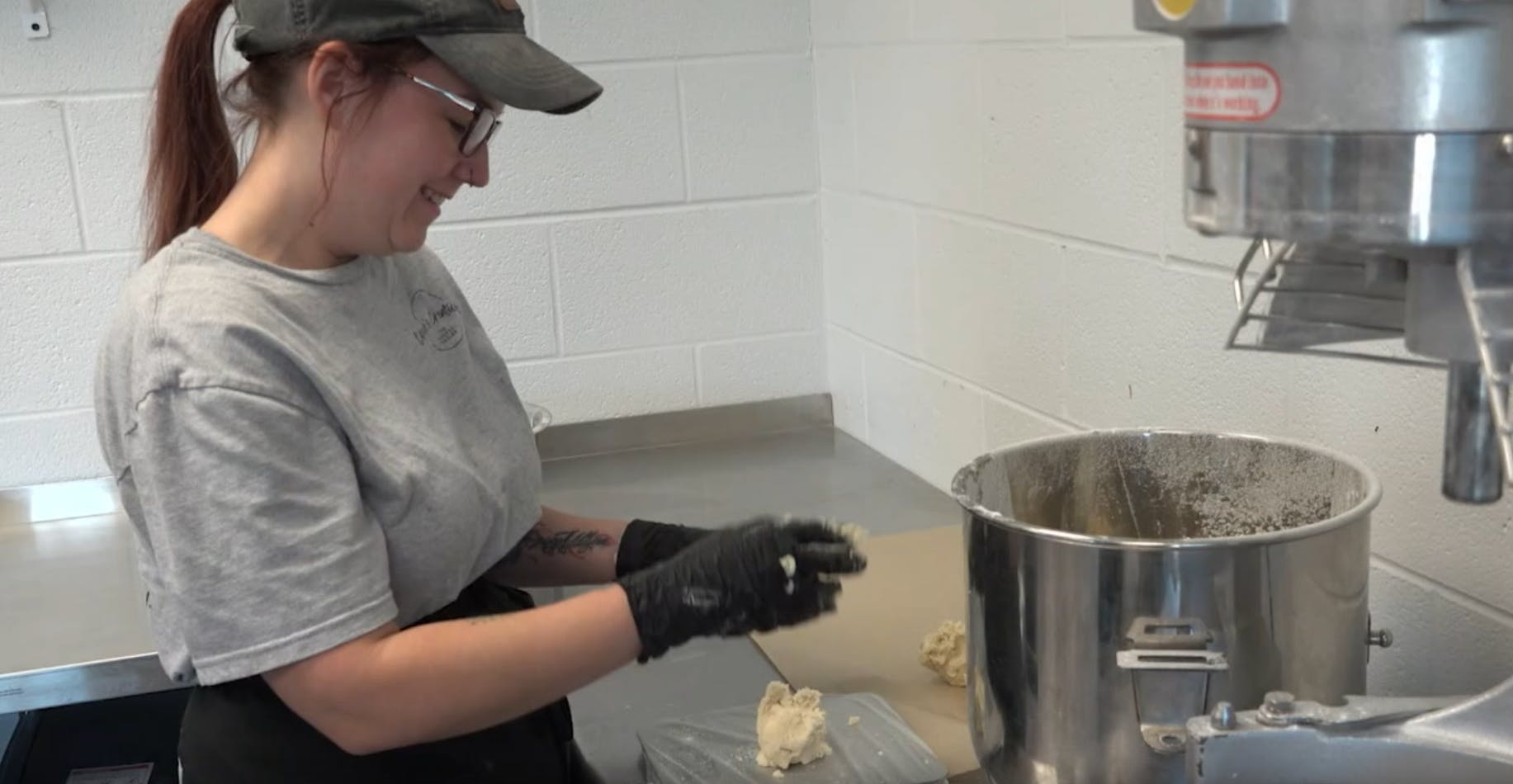 Coops Creations team member at work.