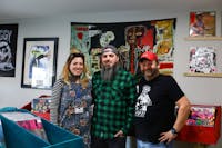 Co-owners Jordie Butler, Grant Butler and Andy Thorpe (left to right) pose for a portrait March 19 at Electric Crayon in Muncie, Ind. Jacy Bradley, DN