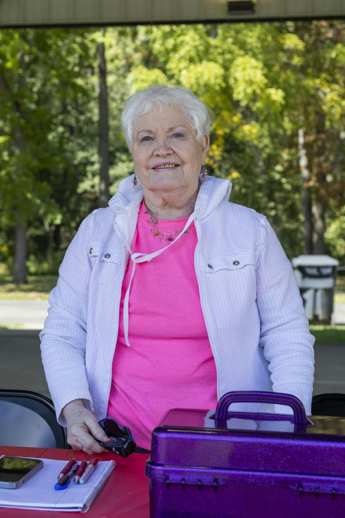Grateful Rescue and Sanctuary's volunteer poses for a portrait Sept. 7 in Yorktown Ind. The showcase included pet related vendors, a dog food giveaway and a 5k fun run. Brenden Rowan, DN