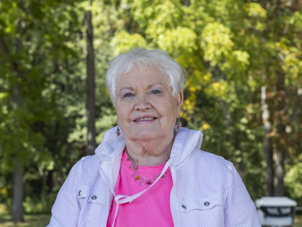 Grateful Rescue and Sanctuary's volunteer poses for a portrait Sept. 7 in Yorktown Ind. The showcase included pet related vendors, a dog food giveaway and a 5k fun run. Brenden Rowan, DN