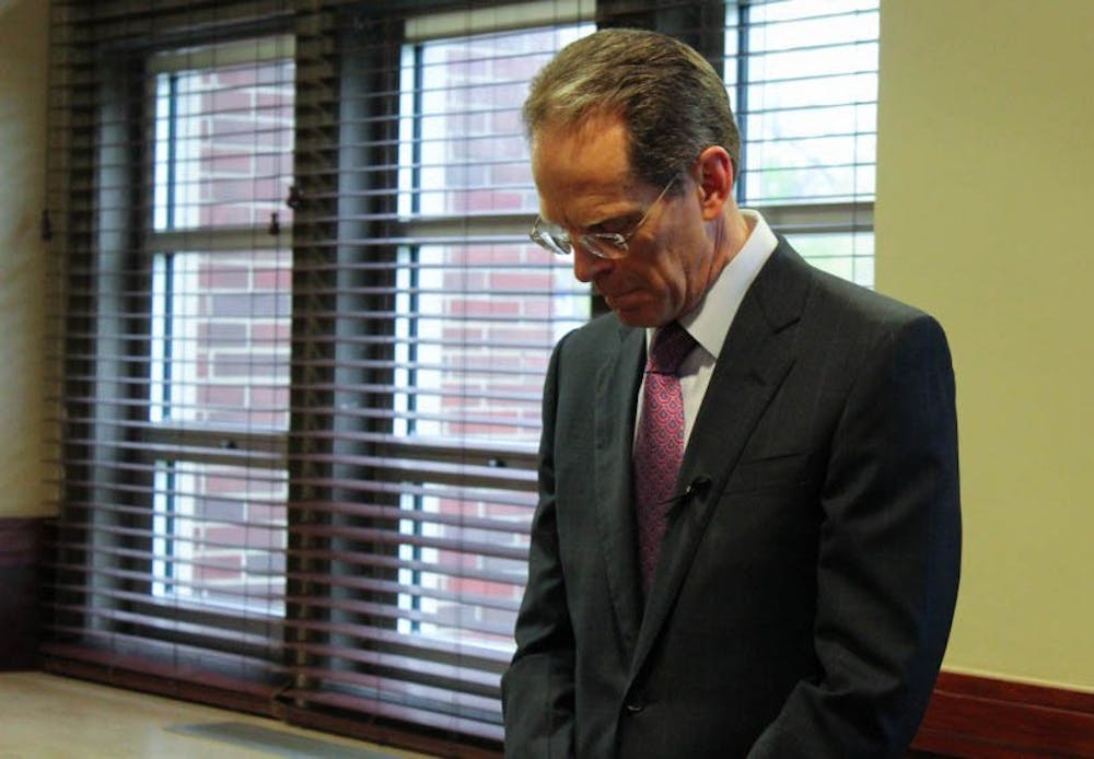 <p>President Mearns attends the vigil for the attacks in Sri Lanka on April 21, 2019. The attacks killed 253 people, according to the Associated Press. &nbsp;J<strong>acob Musselman, DN</strong></p>