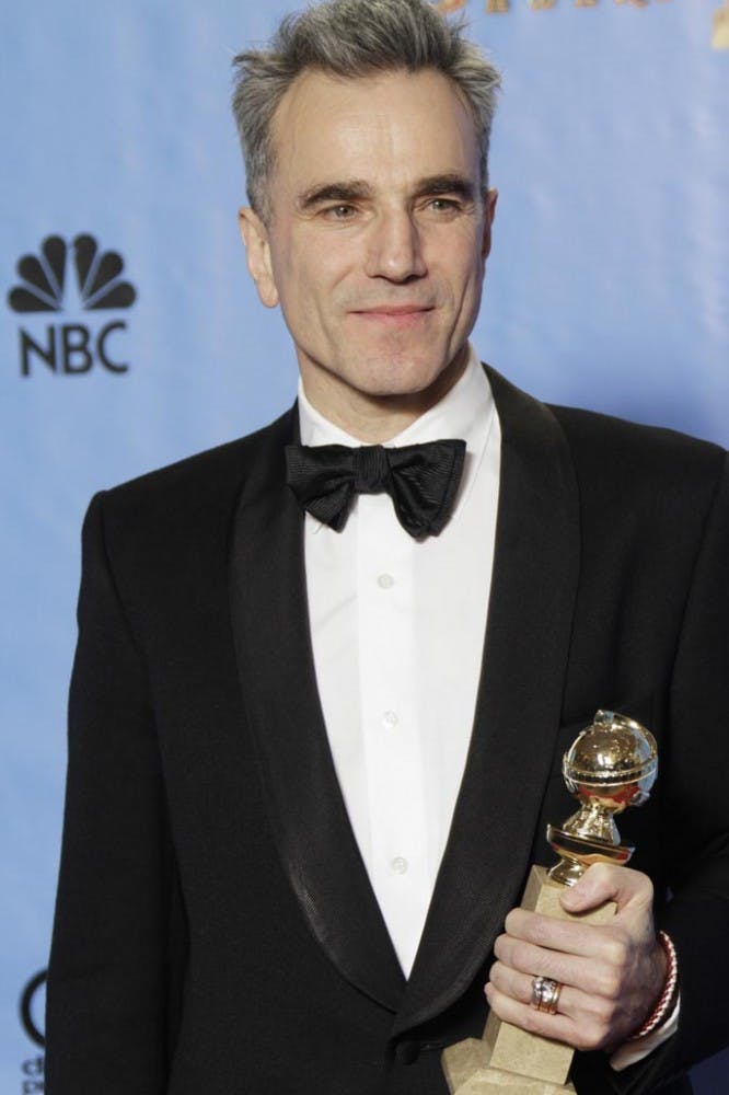 Daniel Day Lewis backstage at the 70th Annual Golden Globe Awards show at the Beverly Hilton Hotel on Sunday, January 13, 2013, in Beverly Hills, California. (Lawrence K. Ho/Los Angeles Times/MCT)