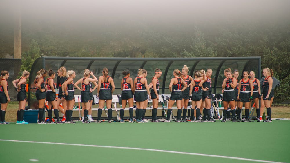 Ball State field hockey prepares to take on Saint Louis in their home opener Sept. 17 at Briner Sports Complex. The Cardinals defeated the Billikens 2-1. Sami Farmer, DN