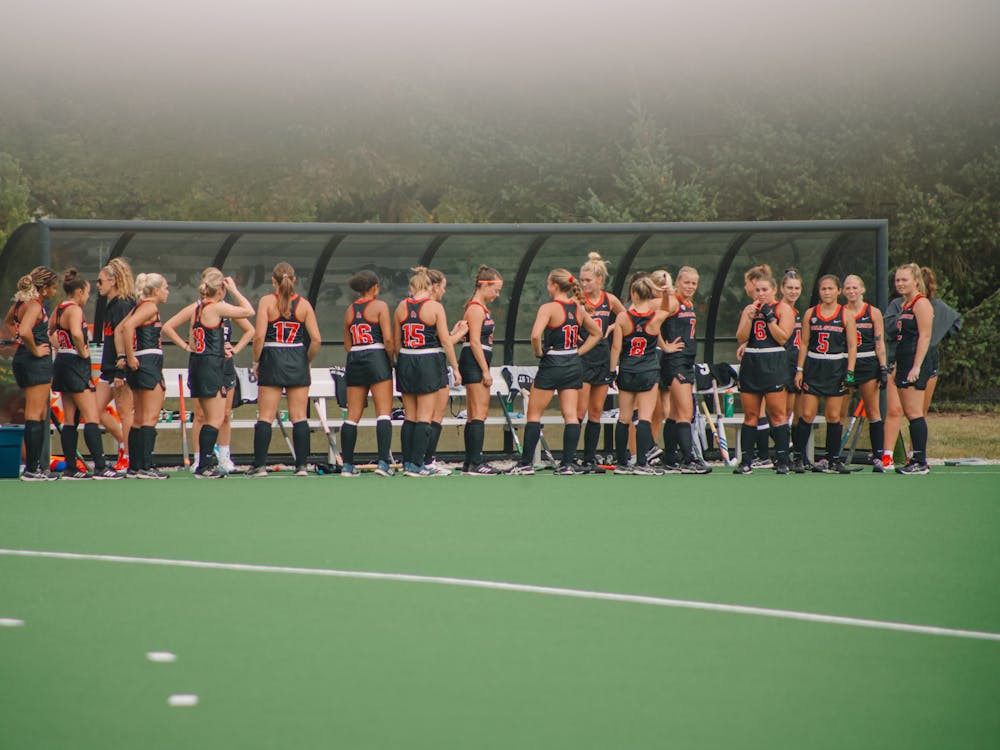 Ball State field hockey prepares to take on Saint Louis in their home opener Sept. 17 at Briner Sports Complex. The Cardinals defeated the Billikens 2-1. Sami Farmer, DN