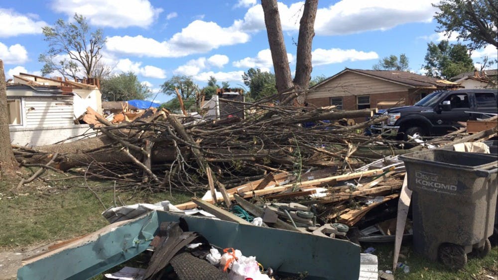 On Wednesday, an EF3-grade tornado tore through Kokomo. The storm damaged hundreds of homes and left thousands of people without power. At least 22 tornadoes hit Indiana, with as many as eight in the Kokomo area. Noah Jeffries // Photo Provided