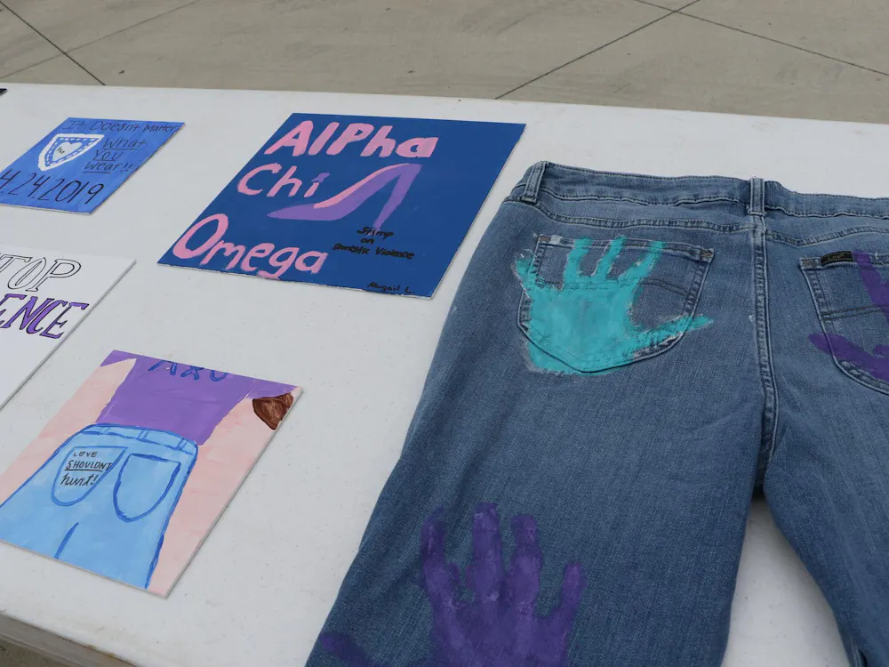 Ball State students wrote encouraging messages for victims and survivors on a board at the Take Back the Night event on April 24. April is sexual assault awareness month, and Ball State's Center for Survivor Support, Counseling Center, Greek life and Alpha Chi Omega collaborated to put on various events throughout the month. Maya Kim, DN