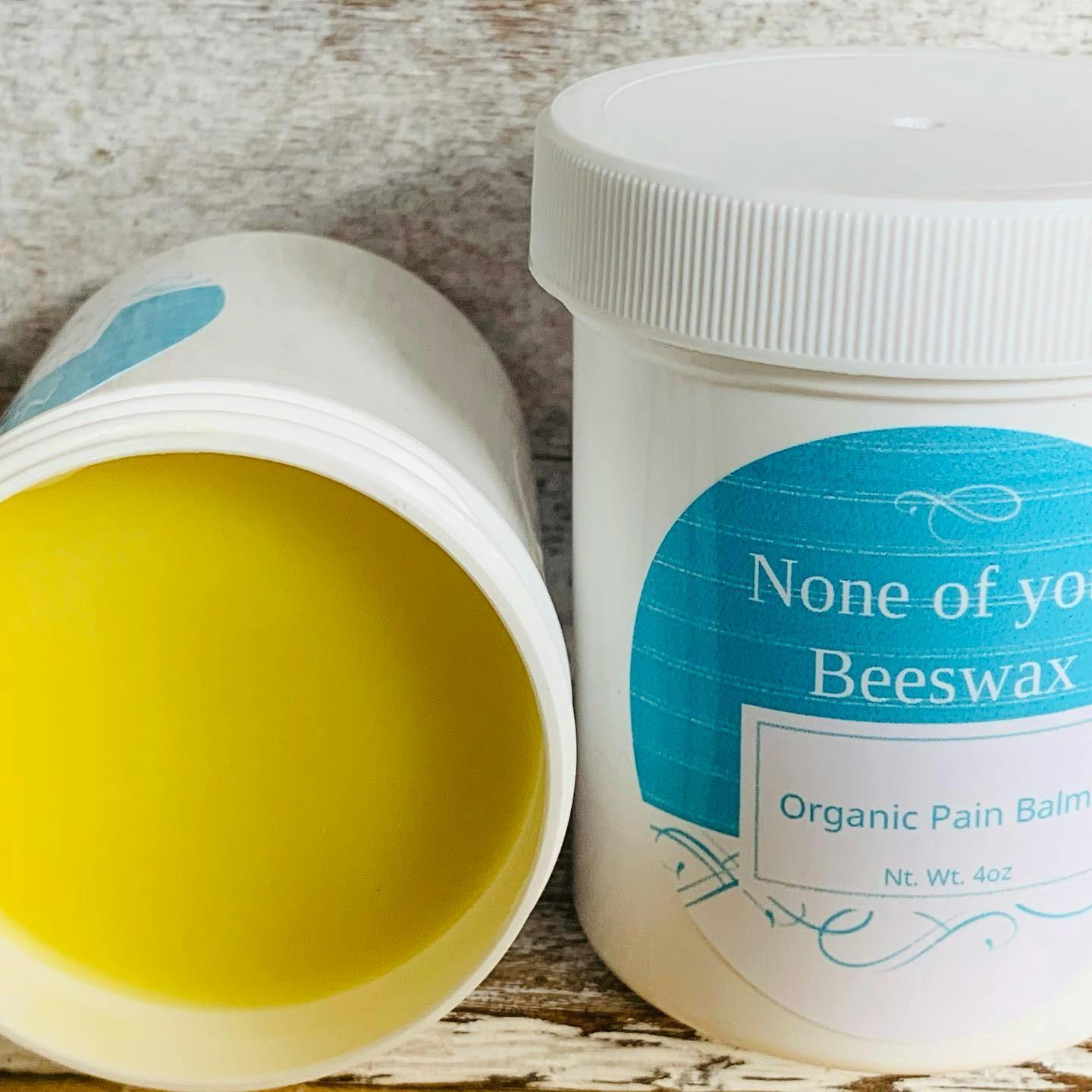 Cynthia Gualtney offers an organic pain balm at her health and beauty small business None of Your Beeswax. Her organic pain balm is infused with coconut oil, magnesium, cayenne pepper, peppermint and essential oils. Cynthia Gaultney, Photo Provided