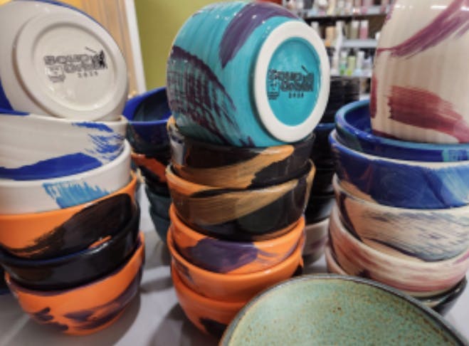 Finished Soup Crawl bowls at Made in Muncie Pottery