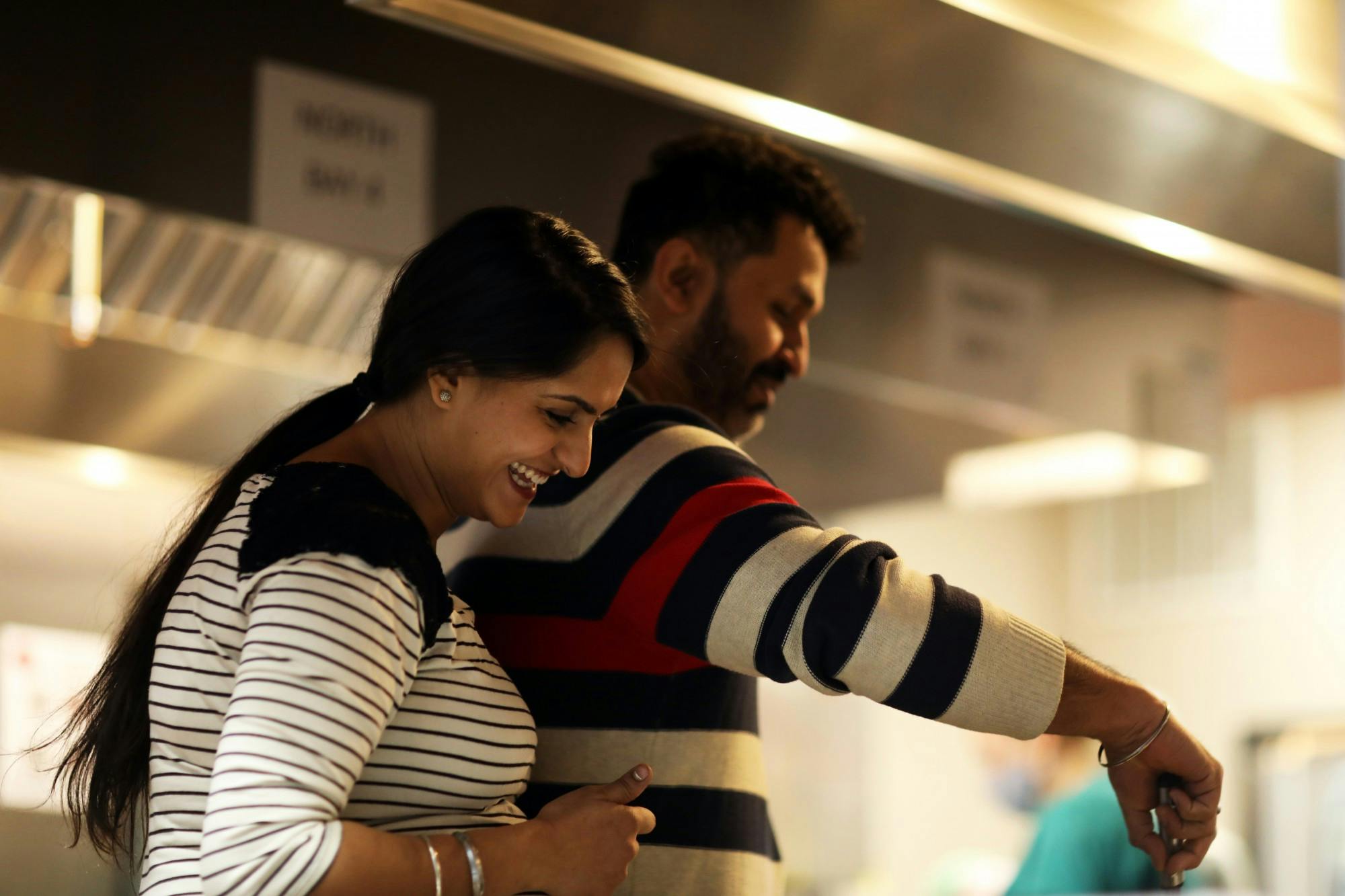 Pink Leaf: A Learning Company hosted a couples cooking class Feb. 7 at its downtown Muncie location. Amanda and Kyle Reninger, owners of Sea Salt and Cinnamon, hosted the class, teaching couples how to make pasta with vodka sauce, house salad with dressing, garlic bread and chocolate covered strawberries.&nbsp;
