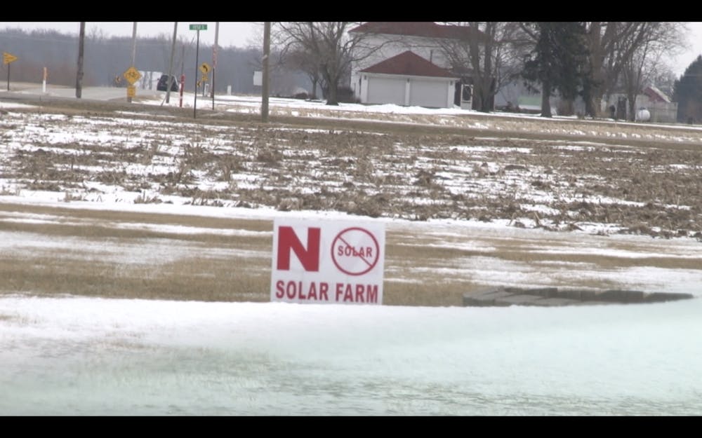 A new solar project in Delaware County is stirring up controversy among some residents