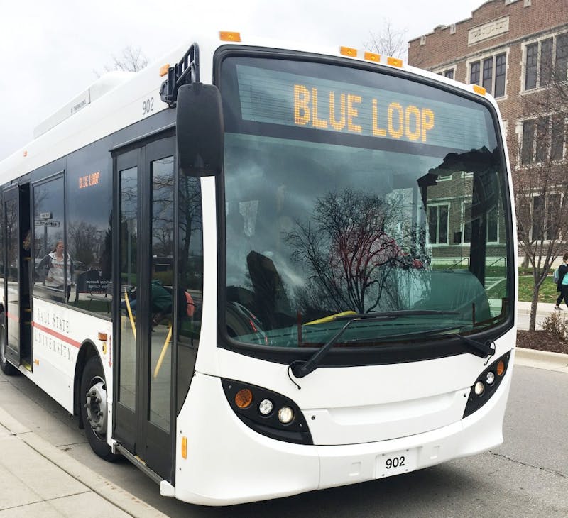 The Student Government Association is thinking of extending the blue loop. The blue loop extension bill would allow for the blue loop university shuttle buses to run year-round on campus rather than only being available from January until the end of spring break. Michelle Kaufman // DN