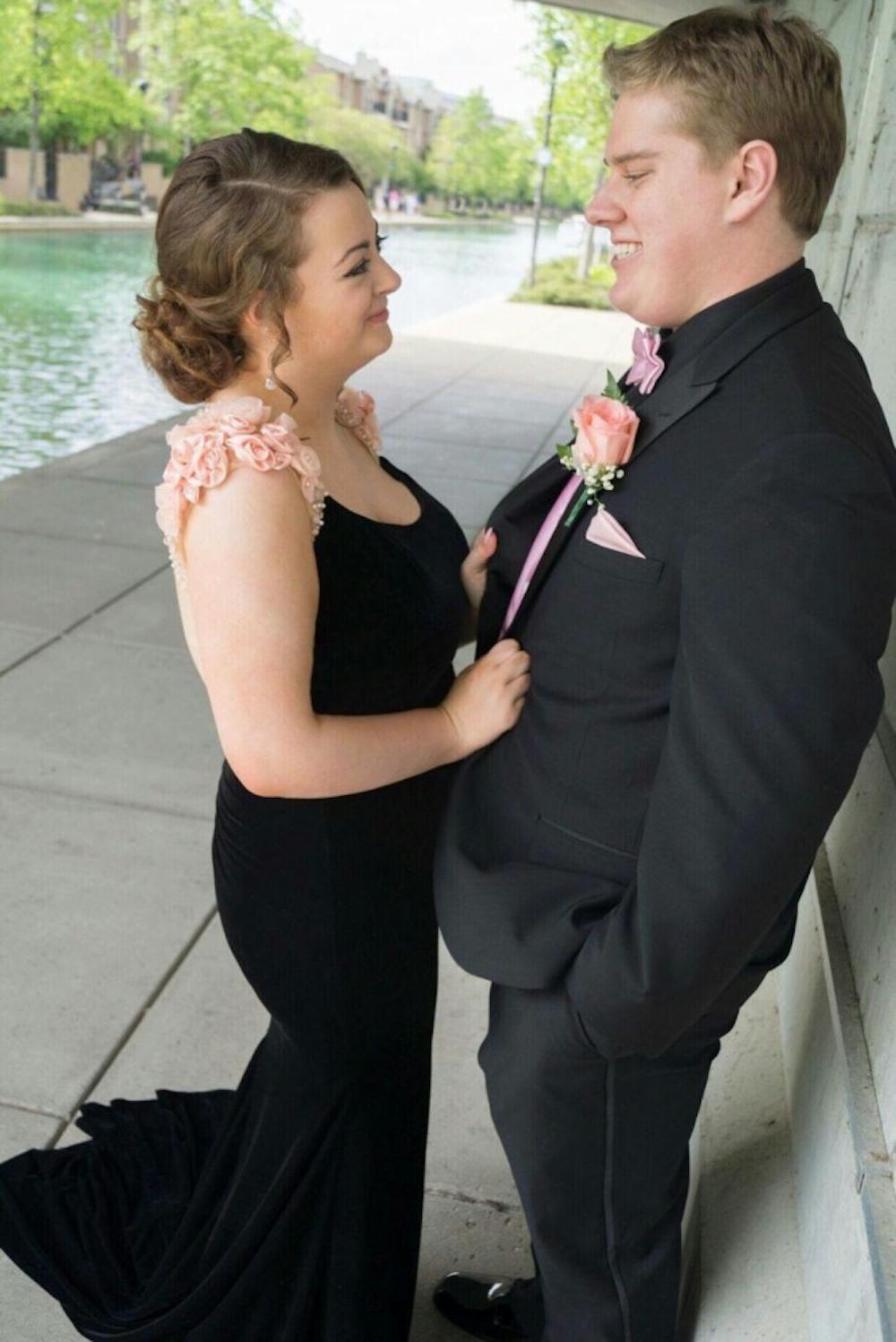 <p>Mitch Robinson, a junior telecommunications major, met his now-girlfriend, Amber&nbsp;K. Roth, on Tinder. The two were friends for a year before they began dating and will soon celebrate their one-year anniversary. Amber K. Roth // Photo Provided</p>