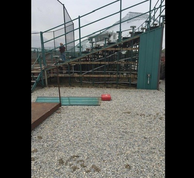 Offseason renovations begin at Ball Diamond