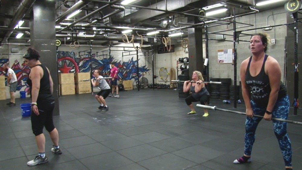 <p>The CrossFit White River gym offers members a new approach to working out. The gym is located in the basement of the Village Promenade Apartments. <strong>Jake Thomas, DN Photo</strong></p>