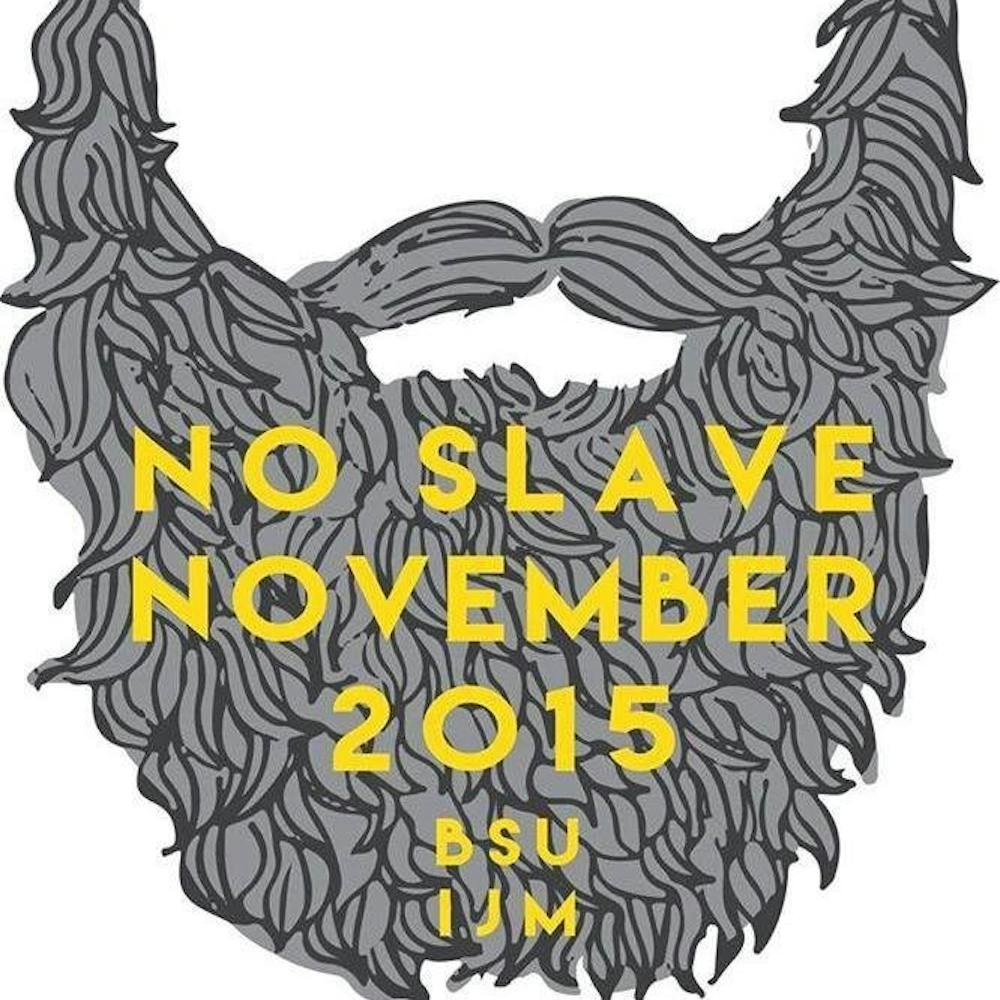 <p>The Internal Justice Mission of Ball State is advocating this month of awareness as No Slave November to promote bringing an end to the issue of&nbsp;human trafficking and slavery in the United States and around the world.&nbsp;<i style="background-color: initial;">PHOTO COURTESY OF BALL STATE&nbsp;IJM FACEBOOK</i></p>