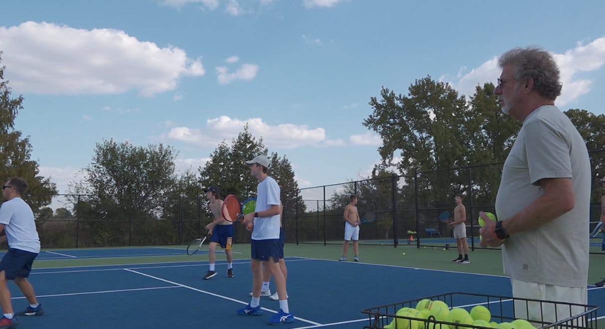 Shenandoah head coach John Rhoades leads his team by example.

Josh Gabbard, NewsLink Indiana