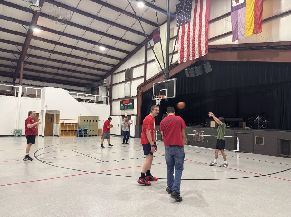 The Delaware County Cardinals practicing for their next tournament