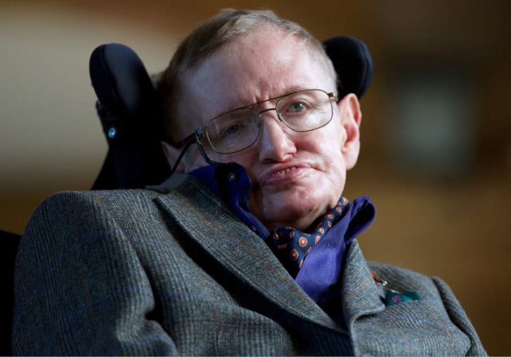 <p>Stephen Hawking died peacefully at his home in Cambridge in England this morning, his family said. &nbsp;<strong>AP Photo, Photo Courtesy</strong></p>