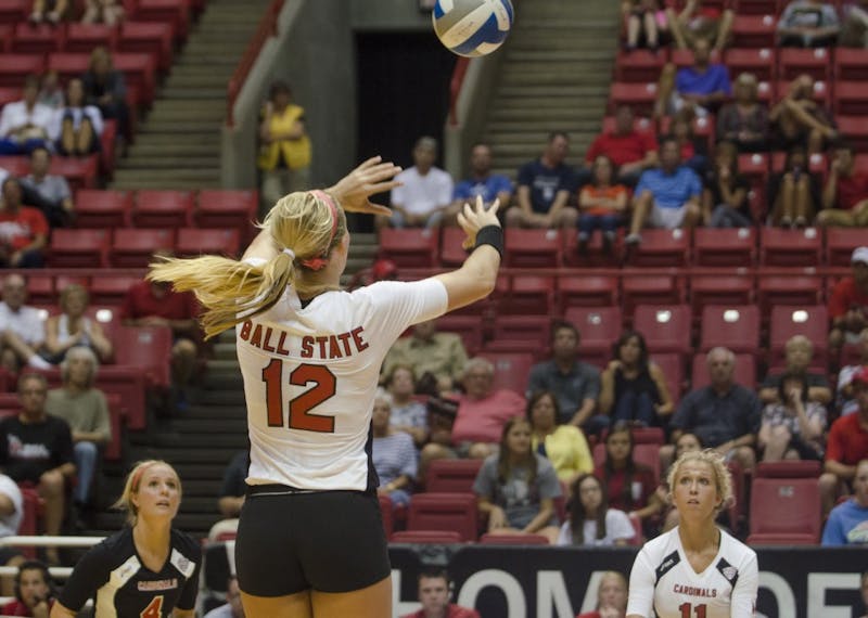 WOMEN'S VOLLEYBALL: Cardinals bounce back, sweep Falcons