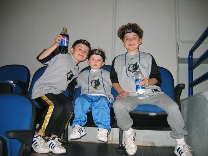 Timothy, Joey and Tommy Wiseman enjoy some quality time together early in their childhood. The three competed in a number of sports during their youth before landing on golf as their sport of choice. Timothy Wiseman, Photo Provided. 