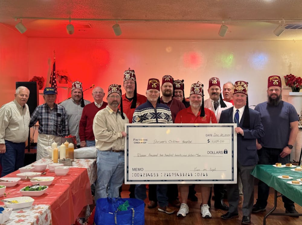 <p>Murpah Shrine Club receives funding for Shriners Children's Hospital (Courtesy of Carissa Davis)</p>