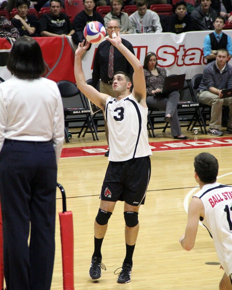 RECAP Ball State men's volleyball gets strong support from reserves in win over McKendree