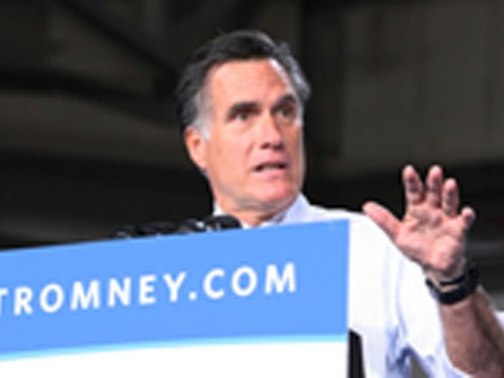 Republican presidential candidate Mitt Romney at a campaign event at the University of Miami on Wednesday, October 31, 2012, in Coral Gables, Florida. (Hector Gabino/El Nuevo Herald/MCT)