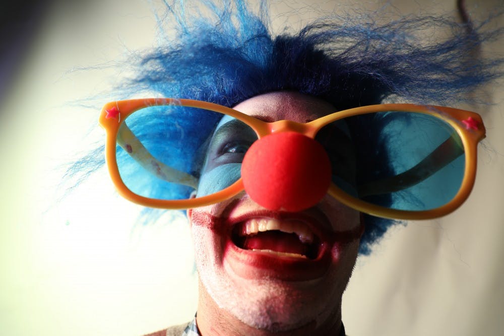 A Ball State professor said the image of clowns has been twisted over the years to become scary. Examples of this fear can be seen in Hollywood films and reports of clown sightings in 2016. Rebecca Slezak, DN