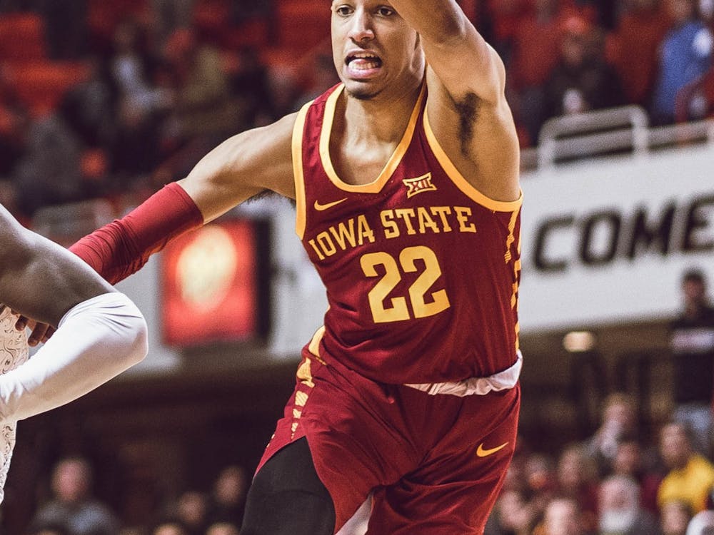 Indiana Pacers guard Tyrese Haliburton competes for the Iowa State Cyclones against the Oklahoma State Cowboys Jan. 2, 2019. Haliburton was traded to the Pacers from the Sacrmento Kings Feb. 8. Photo Credit: Courtney Bay/OSU Athletics