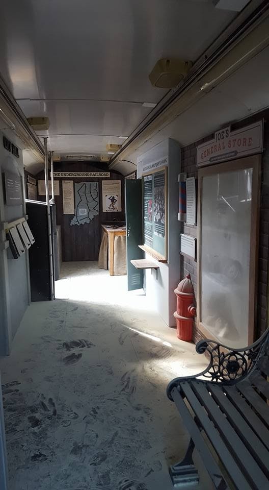 The Martin Luther King Dream Team Freedom Bus was vandalized recently. Someone used a hammer from one of the exhibits and a fire extinguisher to cause damage to the exhibits.&nbsp;Martin Luther King Dream Team // Photo Courtesy