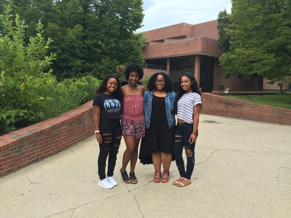 (From left) Vice president&nbsp;Cherrelle Bako, president Morgan Clark, treasurer DeShelle Blades and secretary Tyrah Brewer lead the organization Today's Black Women. TBW hopes to offer&nbsp;black women at the university a place to call home. Mary&nbsp;Freda // Photo Provided&nbsp;
