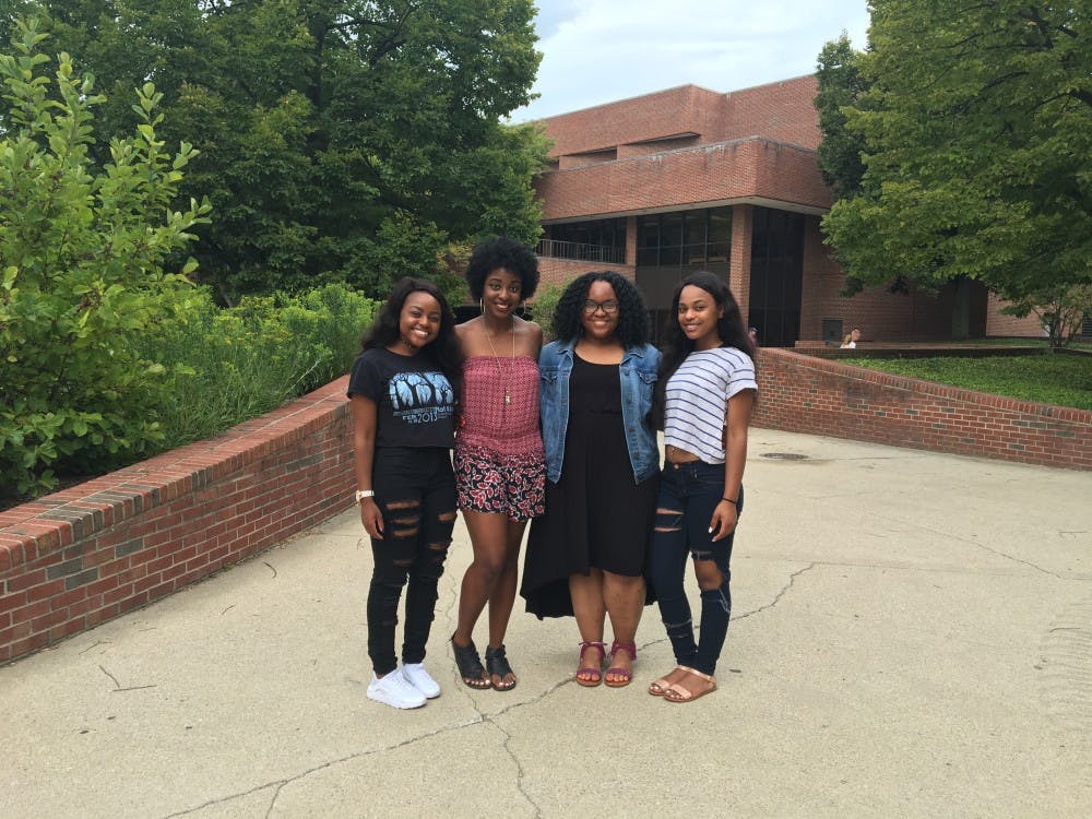 <p>(From left) Vice president&nbsp;Cherrelle Bako, president Morgan Clark, treasurer DeShelle Blades and secretary Tyrah Brewer lead the organization Today's Black Women. TBW hopes to offer&nbsp;black women at the university a place to call home. <em>Mary&nbsp;</em><em>Freda // Photo Provided&nbsp;</em></p>