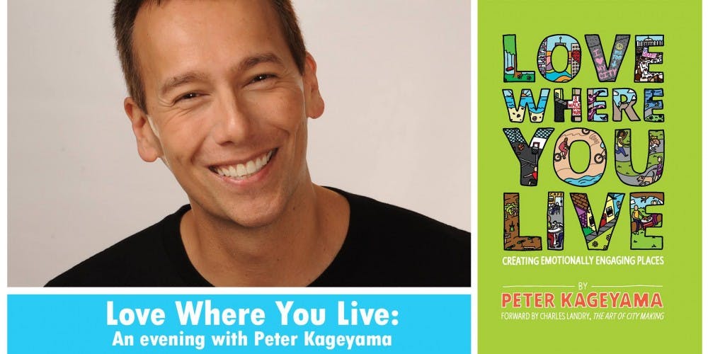 Peter Kageyama, author of "For the Love of Cities and Love Where You Live," spoke to members of the Muncie community, city leaders and Ball State students on Wednesday night about ways they can make&nbsp;Muncie a better place to live.&nbsp;Kageyama has traveled to many cities over the years to share ways to improve citizens' quality of living. Love Where You Live Facebook event // Photo Courtesy