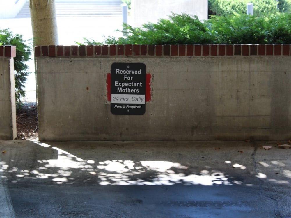 Ball State is now offering a special parking pass that allows expectant mothers to park at six designated spots throughout campus. Brooke Kemp, DN&nbsp;